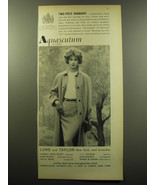 1959 Aquascutum Sunningdale Coat and Eve Skirt Ad - Two-Piece Harmony - £14.65 GBP