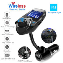 Wireless In-Car FM Transmitter Fast Adapter USB Car Charger Hands-free Calling - £21.18 GBP