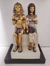 Edoardo Tasca Egyptian King Pharaoh Queen Cleopatra Figurine Limited Edition - £184.64 GBP