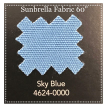 Sunbrella Fabric 60&quot; Sky Blue By the Yard - £26.33 GBP