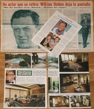 WILLIAM HOLDEN spain clippings 1960s/80s magazine articles photos cinema actor - £6.78 GBP