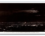 RPPC Night View Panorama Los Angeles California CA Frashers Photo Postca... - $6.20