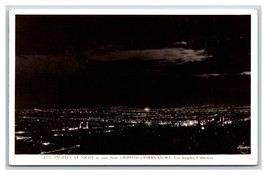 RPPC Night View Panorama Los Angeles California CA Frashers Photo Postcard R20 - £4.87 GBP