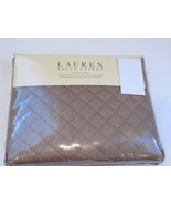 Ralph Lauren SOLID COLOR DIAMOND STITCH Tan Euro sham - $1,072.26 MXN