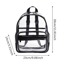 Children Backpack Transparent Waterproof PVC Woman Fashion Clear Backpack Girl S - £121.05 GBP