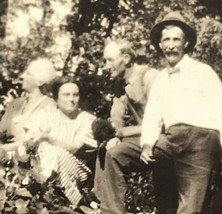 Farm Family on Brush Pile Wagon BW Vintage Photograph Antique Original Photo - $15.95