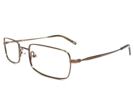 Timex Eyeglasses Frames X019 05 Shiny Brown Rectangular Full Wire Rim 54-20-142 - £36.49 GBP