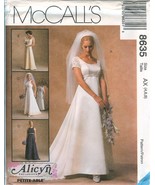 McCalls 8635 Wedding Bridal Gown Dress Bride Bridesmaid Alicyn pattern U... - £7.18 GBP