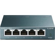 TP-Link TL-SG105, 5 Port Gigabit Unmanaged Ethernet Switch, Network Hub,... - $35.99