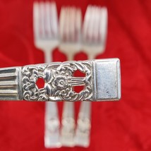 6X Oneida CORONATION 7&quot; Silver Plate Salad Forks - $16.98