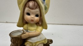 Vintage Lovables by Seymour Mann Porcelain Luv -6 Girl With Bucket 1960&#39;s - $6.86 CAD
