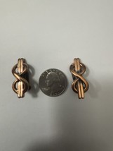 Vintage Renoir Earrings Copper MCM Clip On - £17.17 GBP
