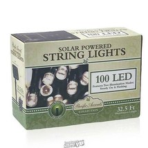 Pacific Accents-100 LED Warm Solar String Lights Built-In Light Sensor - £22.27 GBP