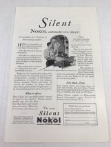 1926 Vintage Print Ad Silent Nokol Automatic Oil Heat No Coal  - £7.77 GBP