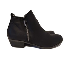 Steve Madden Boleroo Black Faux Leather Booties Ankle Boots Womens 9 - £23.84 GBP