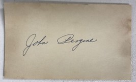 John Pergine Signed Autographed 3x5 Index Card - Football - $15.00