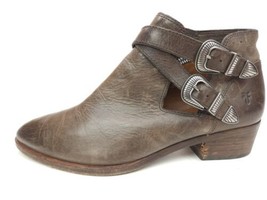 Frye Boots Womens 8.5 M Ray Western Shootie Brown Leather Ankle Booties ... - £39.41 GBP