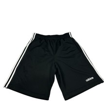 Adidas Men&#39;s Black/White 3-Stripe Athletic Shorts Size L - $15.80