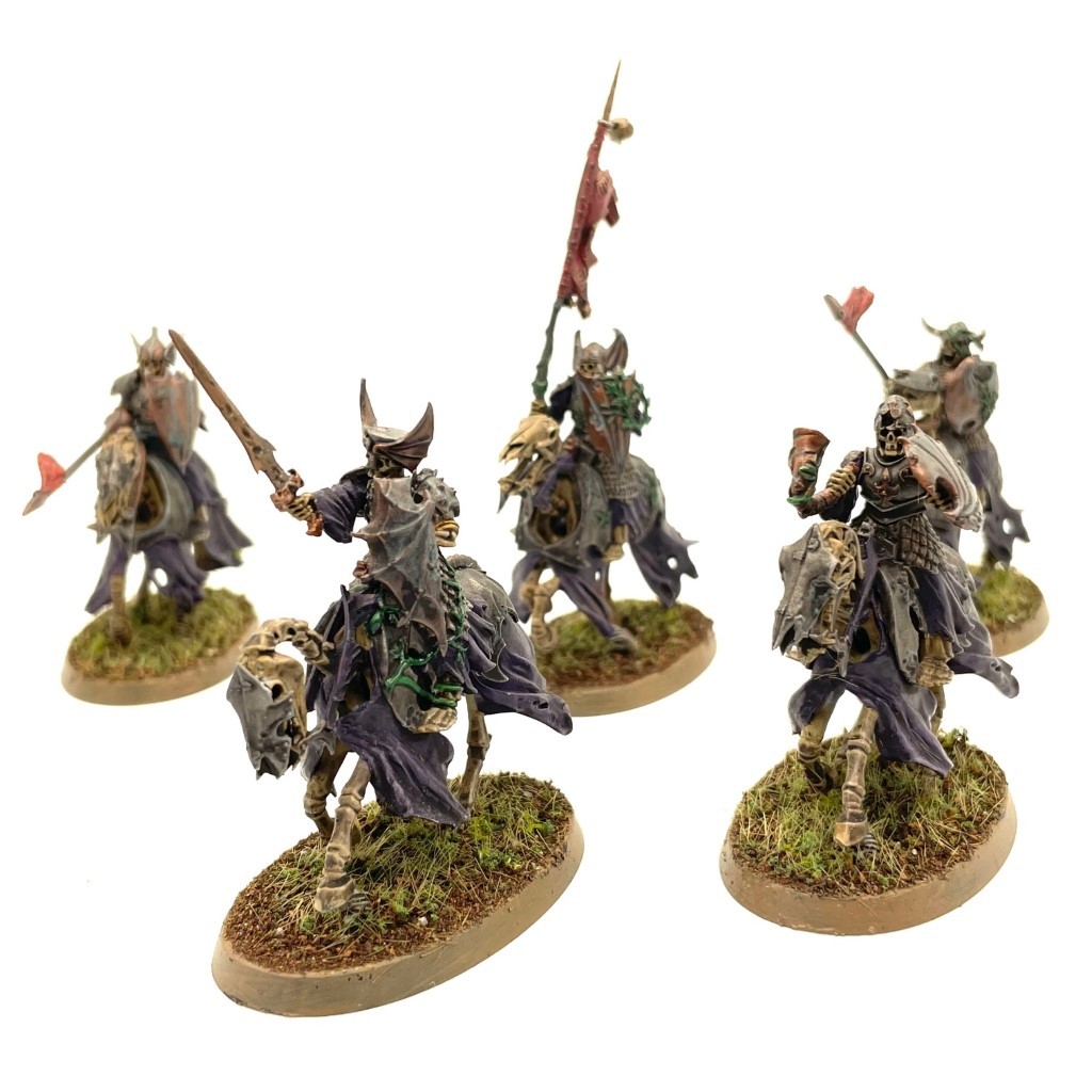 Nighthaunt Black Knights 5 Painted Miniatures Hexwraiths Age of Sigmar - £152.45 GBP
