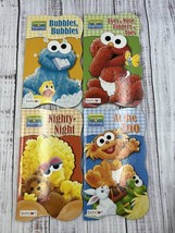 4 Sesame Street Board Books Children Daycare Preschool Baby Elmo Big Bird Cookie - £7.73 GBP