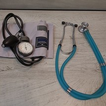 Omron Blood Pressure Cuff + ADC Stethoscope EUC Doctor Nurse Hospital - £24.09 GBP