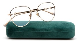 New Gucci GG0880S 001 Gold Eyeglasses Glasses Frame 51-18-140 B47 Italy - £166.02 GBP