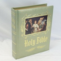 KJV Family Holy Bible Heirloom Red Letter Edition Illustrated 1971Vintage Large  - £27.22 GBP