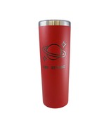 And Beyond Space Planet Theme with Hearts Red 20oz Skinny Tumbler LA5066 - $19.99