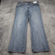 Seven 7 Pants Womens 34 Blue Premium Denim Mid Rise Boot Cut Casual Jeans - £20.27 GBP