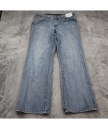Seven 7 Pants Womens 34 Blue Premium Denim Mid Rise Boot Cut Casual Jeans - £20.60 GBP