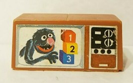 Vintage Fisher Price Little People Sesame Street Brown Tv Grover Apartment #938 - £11.90 GBP