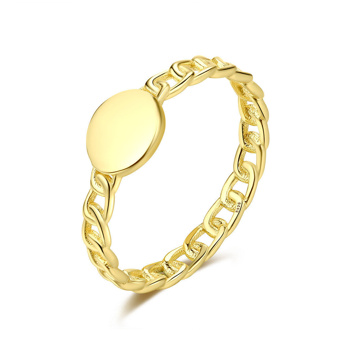 Creative Gold Plated S925 Sterling Silver Ring SR20060801