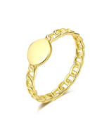 Creative Gold Plated S925 Sterling Silver Ring SR20060801 - £7.47 GBP