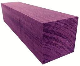 Exotic Large Kiln Dried Purpleheart Turning Blank Lumber Turning 4&quot; X 4&quot; X 12&quot; - £30.97 GBP