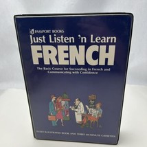 Just Listen &#39;N Learn French Cassettes and book - $27.59