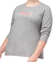 HUE Womens Plus Size Cheers Design Top Color Grey Size 1X - £18.55 GBP