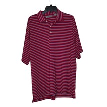 Daniel Cremieux Golf Polo Shirt Men Large Stretch Classic Red Stripe Sho... - £14.23 GBP