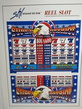 Sigma Slot Machine FLYER Super Patriot Video Casino Vintage Gaming Sheet 1994 - £18.61 GBP