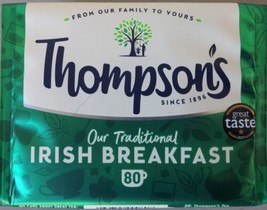 Thompson&#39;s Irish Breakfast 80 teabags (8.82oz) x 1 pack - £11.73 GBP
