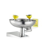 Eyewash Emergency Face Eye Washing Station Stainless Steel Wall-Mounted - $164.11 CAD