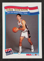 John Stockton 1991 NBA Hoops Basketball Card #60 - £0.78 GBP