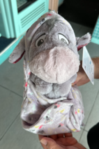 Disney Parks Baby Eeyore in a Hoodie Pouch Blanket Plush Doll New