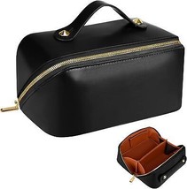 Large Capacity Travel Cosmetic Bag for Women Makeup Travel Bag Open Flat Waterpr - £29.78 GBP