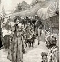 An item in the Art category: Landing Place Old Georgetown Victorian Print Wagon Top Hats 1896 DWP2B