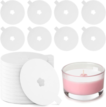 100 Pieces Candle Dust Protectors Paper For Craft Candle Making 2.75 Inch White  - £11.73 GBP