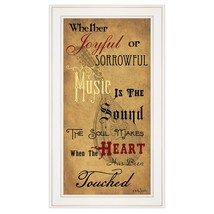 Sound of the Soul 1 White Framed Print Wall Art - $2,575.91 MXN