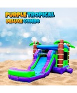 Inflatable Tropical Rental Bounce House Combo Water Slide Pool DRY with BLOWER - $1,925.00