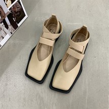 New Design Mary Jane Shoes Women Elegant Square Toe Flats Summer Outdoor  Elasti - £31.65 GBP