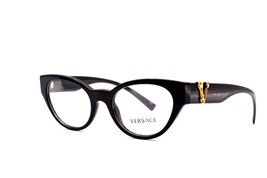 New Versace VE3282 GB1 Black Women Authentic Eyeglasses Frame Rx 51-19 - £116.59 GBP