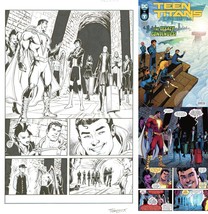 Teen Titans Academy #15 - LAST ISSUE - Tom Derenick Signed Original Art SHAZAM - £233.70 GBP